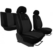 Poťahy pre OPEL Combo E 5x1 E (od 2018) Exclusive Alcantara (Alcantara-koža) tmavo šedá (vyp)