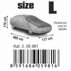 Ochranná autoplachta proti krupobitiu L 482×177×120cm