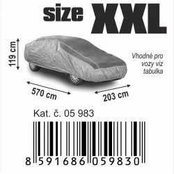Ochranná autoplachta proti krupobitiu XXL 571×203×120cm