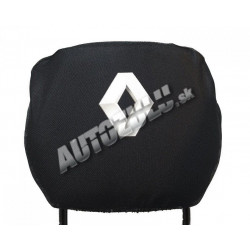 Poťah na hlavovú opierku-čierna Renault 2 ks