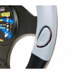 Poťah volantu RALLY šedý 37-39cm