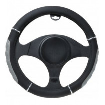 Poťah volantu 37-39cm sivo/čierny