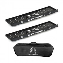2x podložky ŠPZ  a taška Citroen - sada