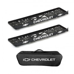 2x podložky ŠPZ  a taška CHEVROLET - sada