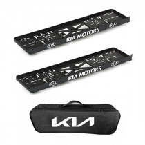 2x podložky ŠPZ  a taška KIA - sada