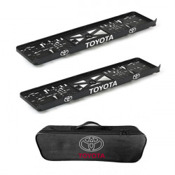 2x podložky ŠPZ  a taška TOYOTA- sada