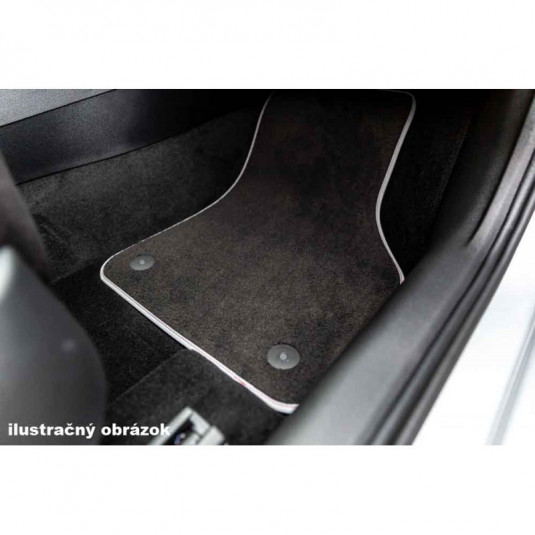 Koberce KIA Ceed (2006-2012) textilné super-obšitie čiernou niťou (vyp)