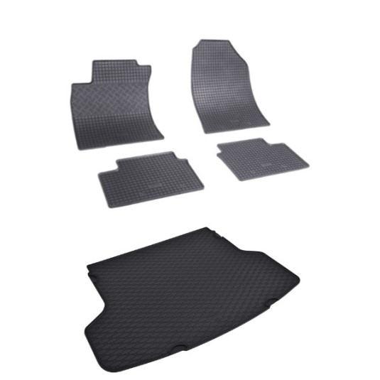 Rohože a vanička pre HYUNDAI i30 SW - úchyty v podlahe, úložný priestor (od 2019)