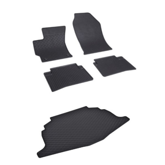 Rohože a vanička pre TOYOTA Corolla HB/Hybrid 1,8 - dolná poloha (od 2019)