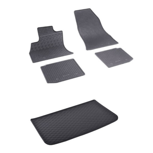 Rohože a vanička pre Fiat 500 L 2012- horná a stredná poloha kufra