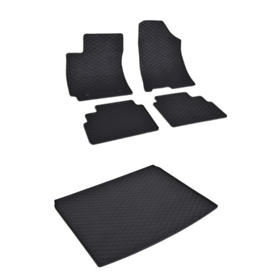 Rohože a vanička pre Hyundai Kona 2023- horná a dolná poloha kufra