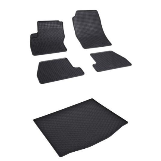 Rohože a vanička pre Ford Focus Hatchback 2011- dojazdové koleso