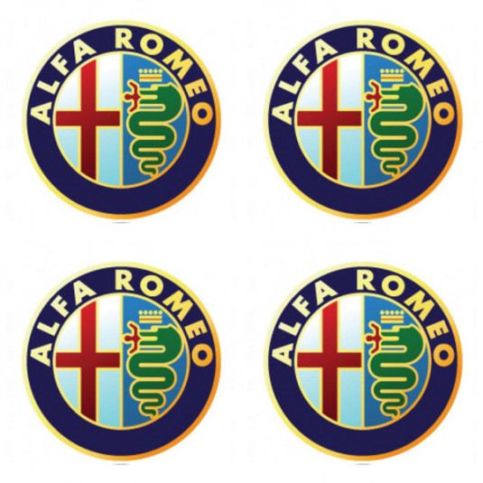 Samolepky živicové 3D ALFA ROMEO 4ks
