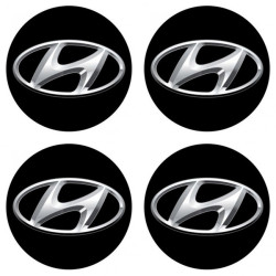 Samolepky živicové 3D HYUNDAI 4ks