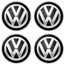 Samolepky živicové 3D VOLKSWAGEN čierne 4ks