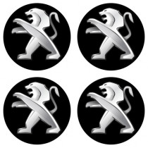 Samolepky živicové 3D PEUGEOT 4ks