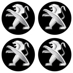 Samolepky živicové 3D PEUGEOT 4ks