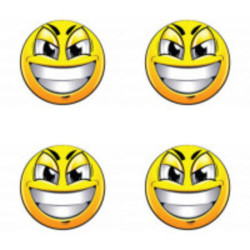Samolepky živicové 3D Smile 4ks