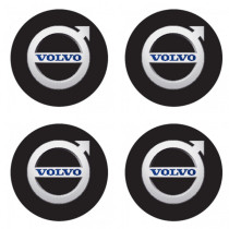 Samolepky živicové 3D Volvo čierne 4ks