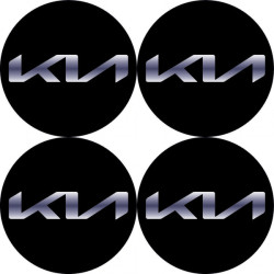 Samolepky živicové 3D KIA nové logo 4ks