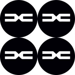 Samolepky živicové 3D DACIA nove logo 4ks