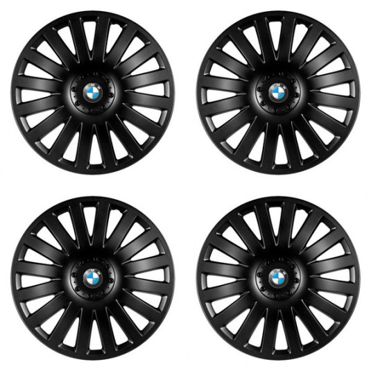 Puklice pre BMW 14 Smart black