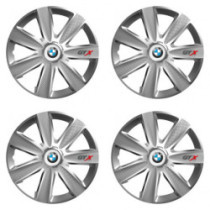 Puklice pre BMW 14 GTX CARBON silver