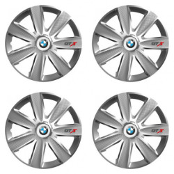 Puklice pre BMW 14 GTX CARBON silver