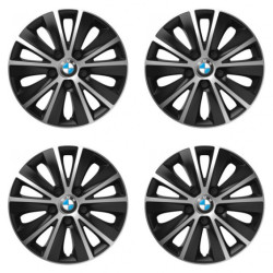 Puklice pre BMW 14 RAPIDE silver and black