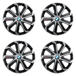 Puklice pre BMW 15 Evo black&silver