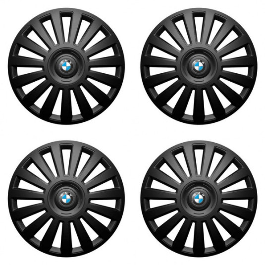 Puklice pre BMW 16 Luxury black