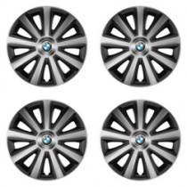 Puklice pre BMW 16 Aviator carbon silver&black