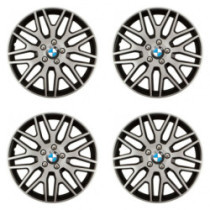 Puklice pre BMW 16 Dakar NC silver and black