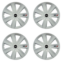 Puklice pre Audi 14 GTX carbon white