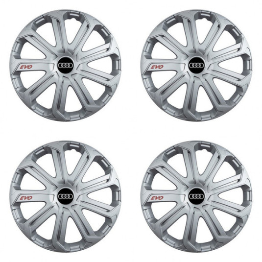 Puklice pre Audi 14 Evo silver