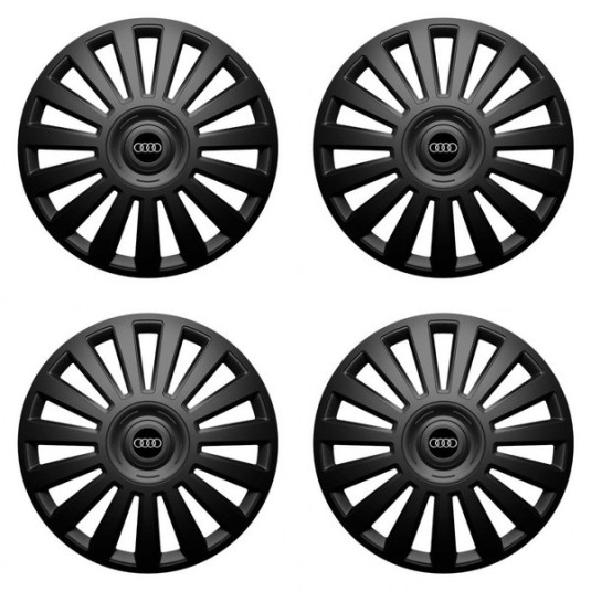 Puklice pre Audi 15 Luxury black