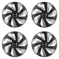 Puklice pre Audi 15 Vector RC black and silver