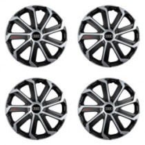 Puklice pre Audi 16 Evo black&silver
