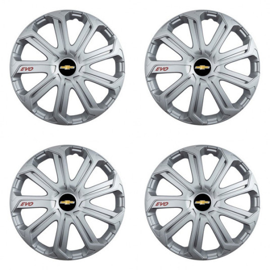 Puklice pre Chevrolet 14 Evo silver