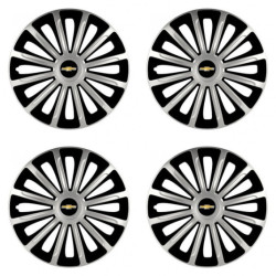 Puklice pre Chevrolet 15 TREND silver and black