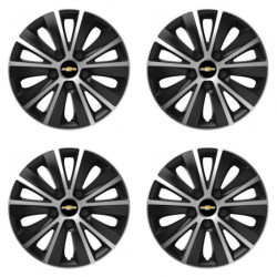 Puklice pre Chevrolet 15 RAPIDE silver and black