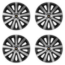 Puklice pre Chevrolet 16 Aviator carbon silver&black