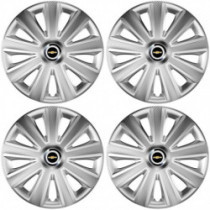 Puklice pre Chevrolet 16 Aviator carbon RC 16 silver
