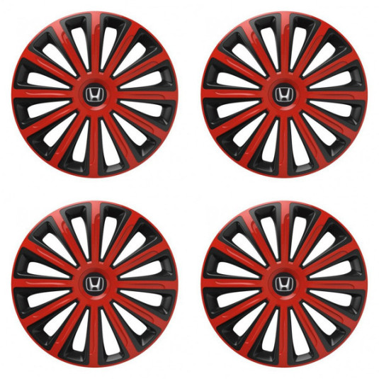 Puklice pre Honda 15 TREND red and black
