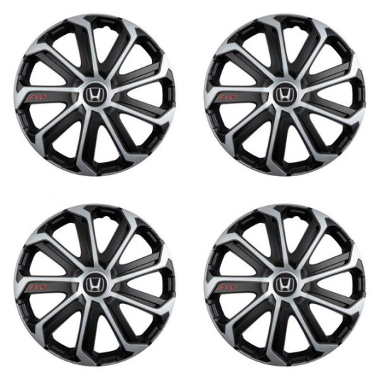 Puklice pre Honda 16 Evo black&silver