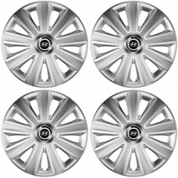 Puklice pre Hyundai 14 Aviator carbon RC silver