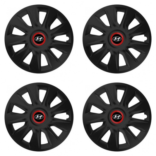 Puklice pre Hyundai 14 STRATOS RR black