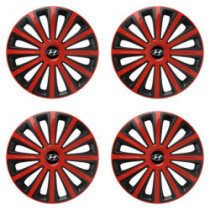 Puklice pre Hyundai 15 TREND red and black