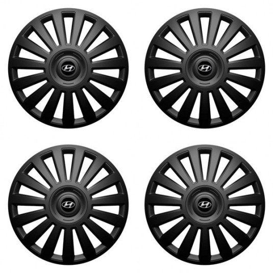 Puklice pre Hyundai 16 Luxury black