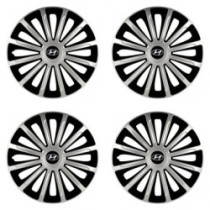 Puklice pre Hyundai 16 TREND silver and black